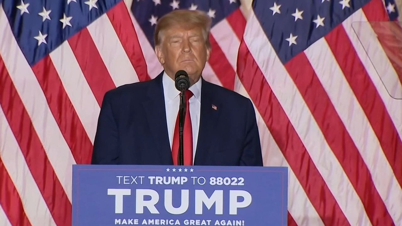 Donald Trump hace su anuncio desde su casa de Florida, esta pasada madrugada