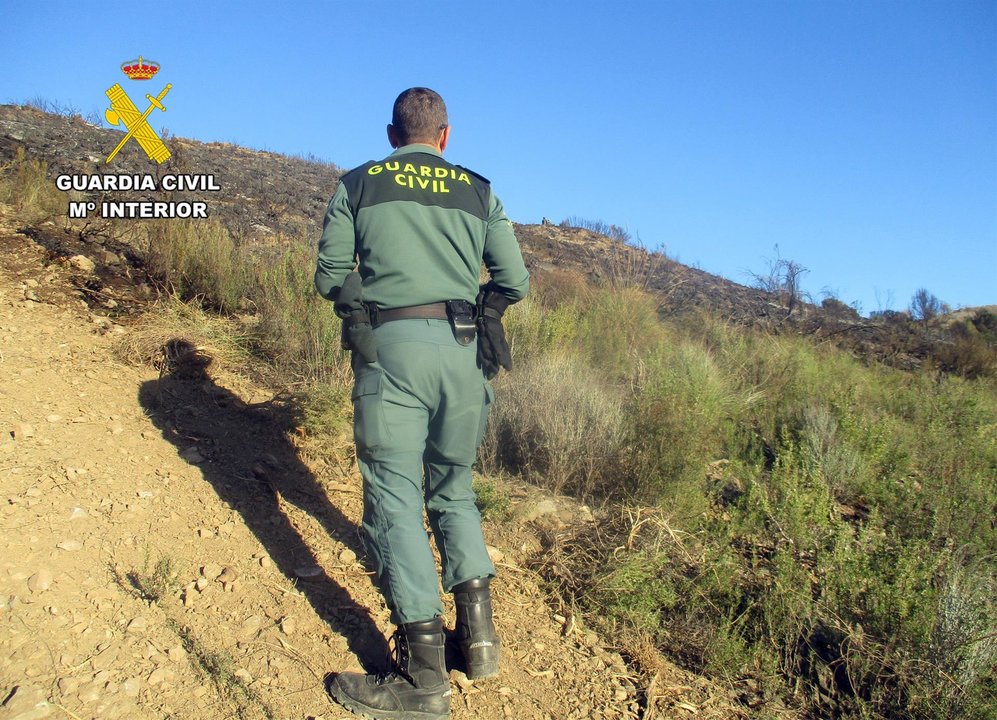 La Guardia Civil Investiga Al Presunto Autor De Dos Incendios Forestales En Lorca (foto: Guardia Civil)