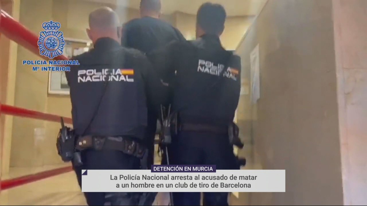 El detenido en la Comisaría de Murcia