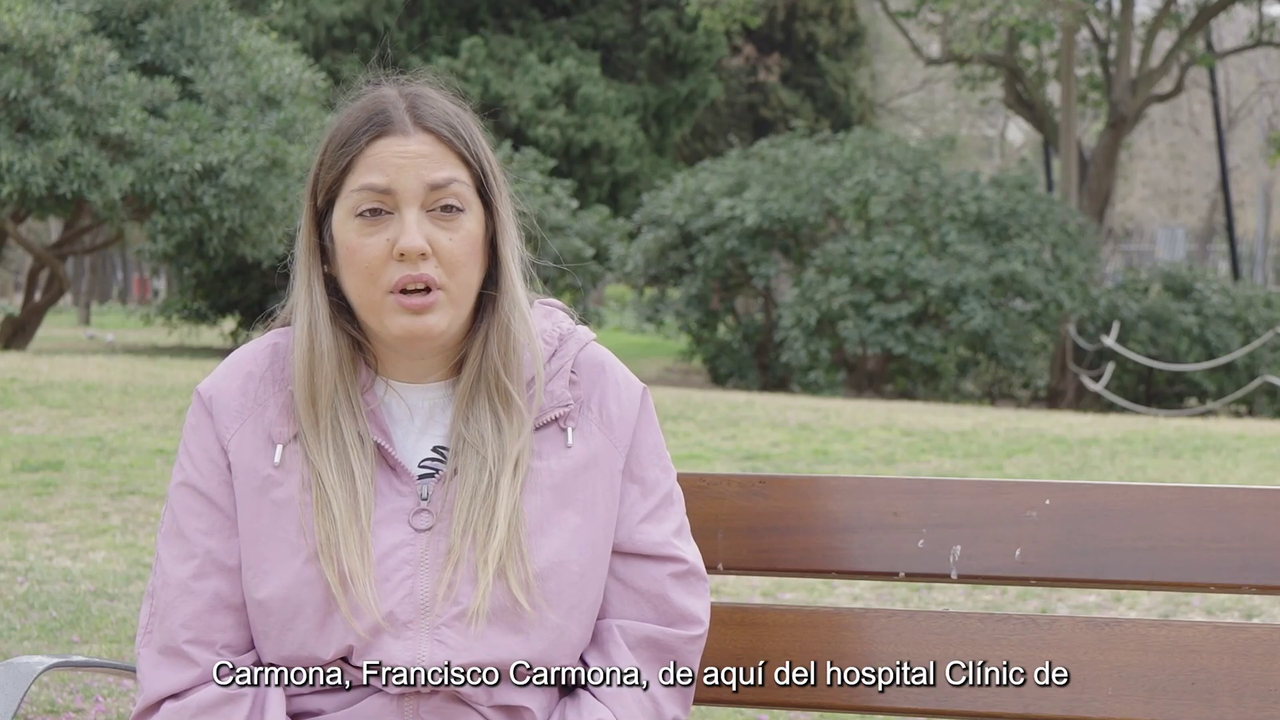 Tamara Franco, la alcantarillera que se ha convertido en la primera mujer trasplantada de útero en ser madre en España (foto: Hospital Clínic de Barcelona)