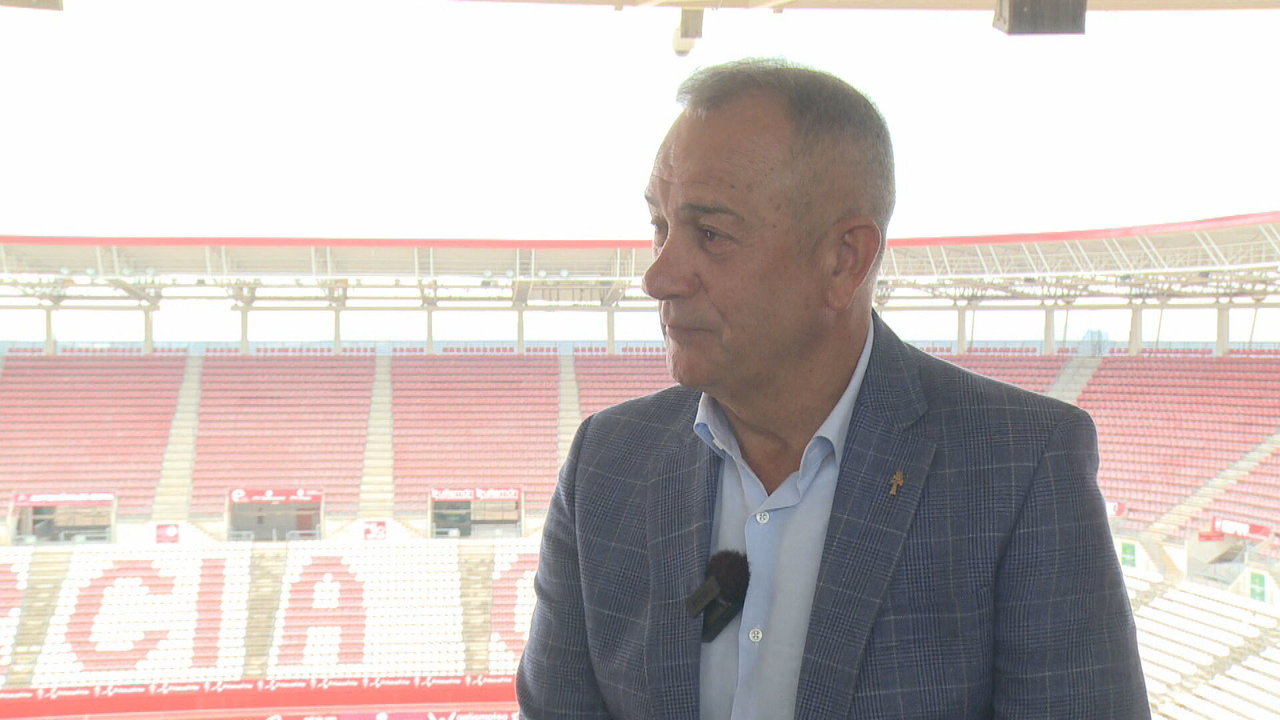 Felipe Moreno, presidente del Real Murcia CF (foto: La 7)