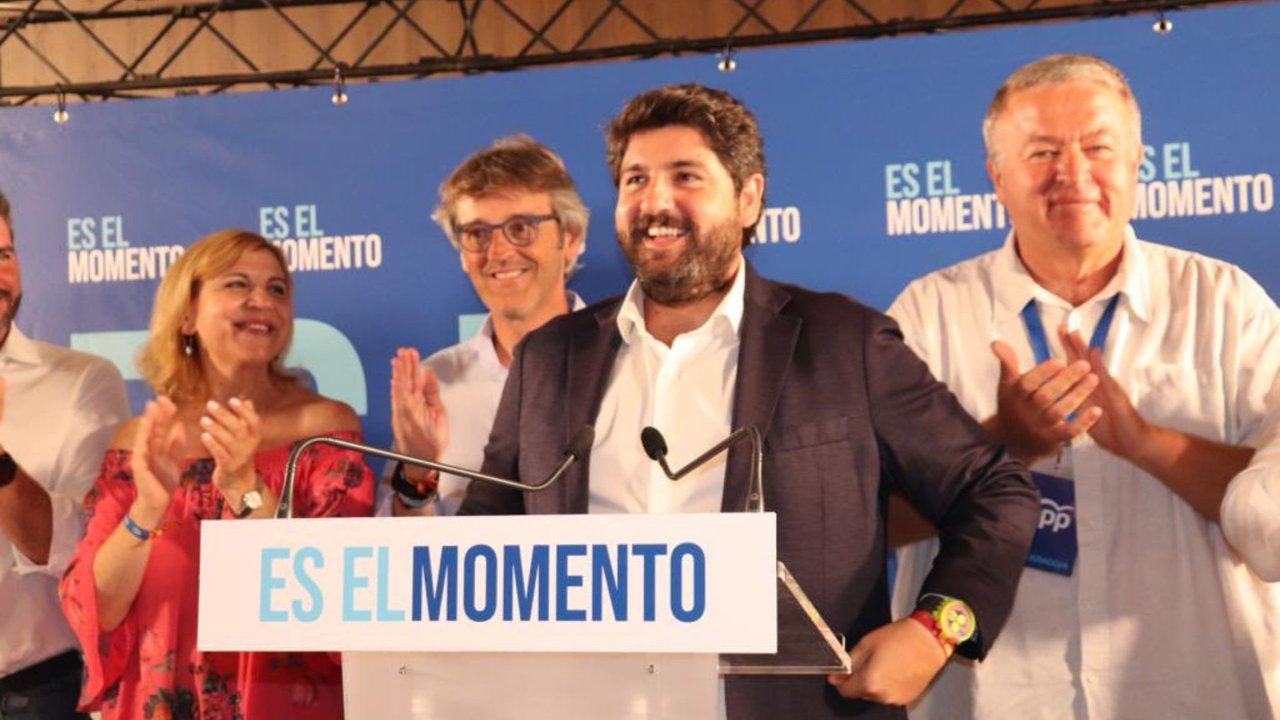 López Miras, tras la jornada electoral