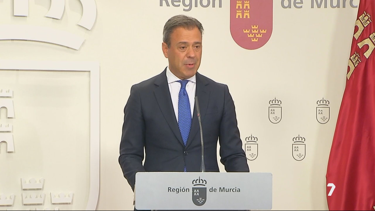 Marcos Ortuño, portavoz del Gobierno regional (foto: La 7)