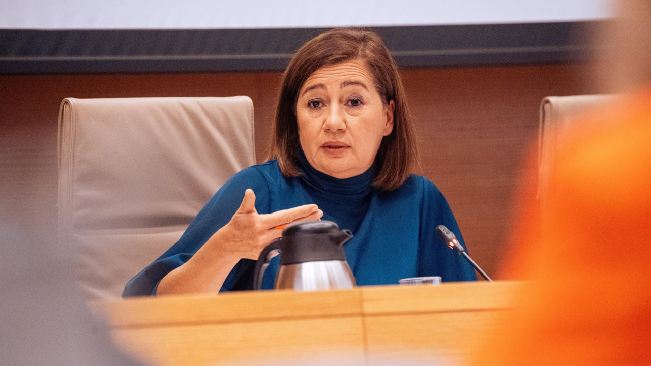 La presidenta del Congreso de los Diputados, Francina Armengol, en la comisión de investigación
