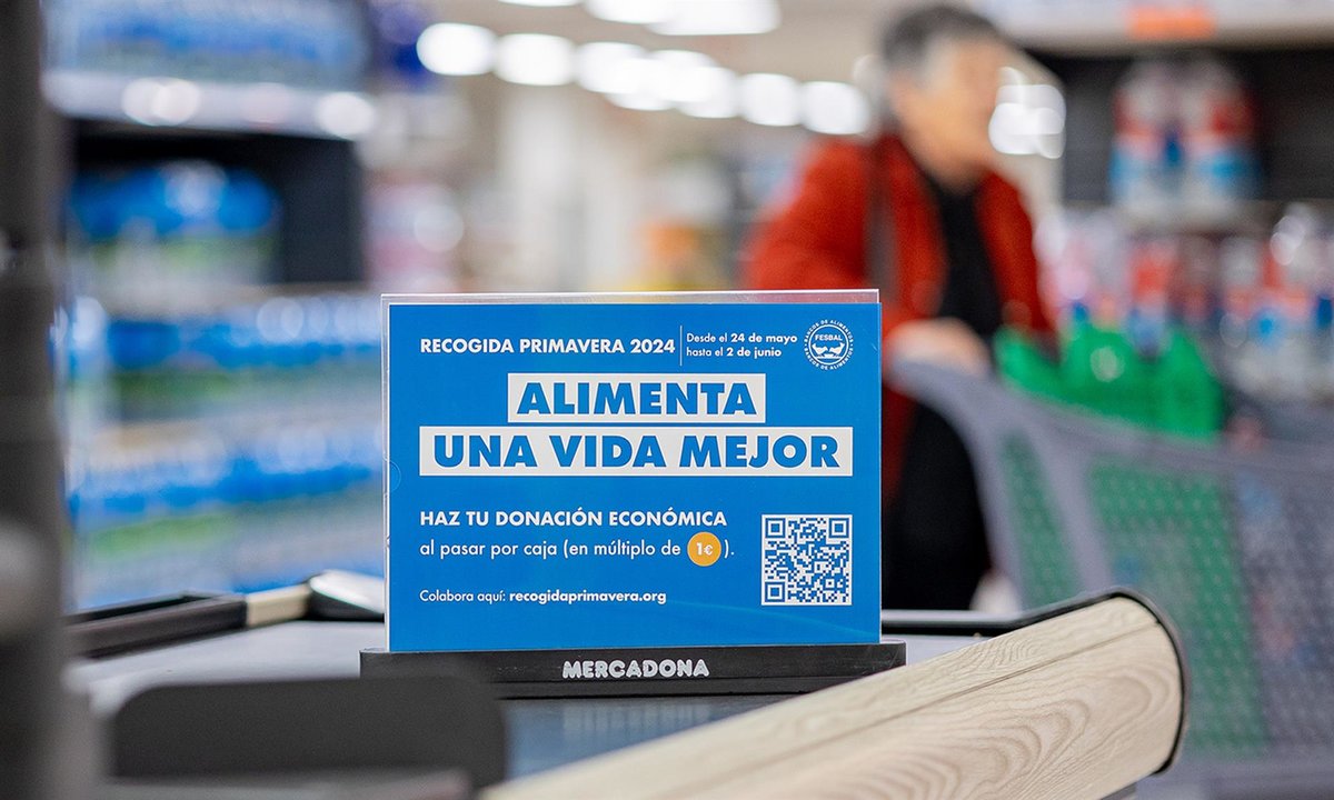 Mercadona colabora con la Federación Española de Bancos de Alimentos en la Recogida Primavera 2024 - MERCADONA