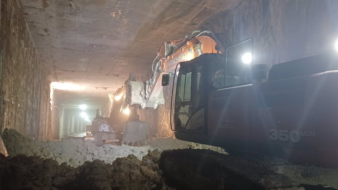 Adif culmina la excavación del nuevo tramo subterráneo en la zona de Barriomar, en Murcia (foto: Adif)