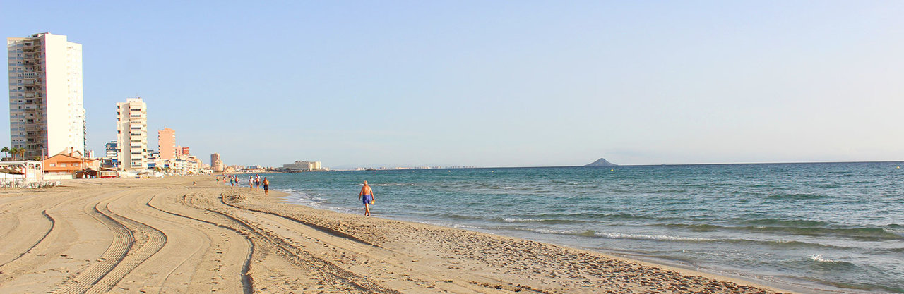 Playa en La Manga del Mar Menor