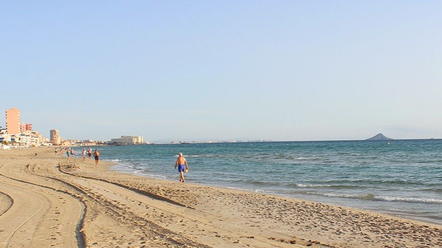 Playa en La Manga del Mar Menor