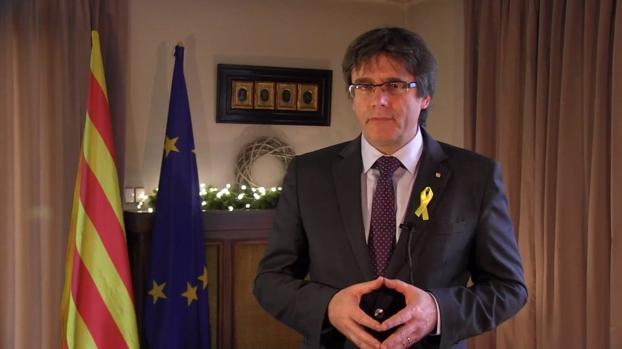 Carles Puigdemont, en su discurso de fin de año