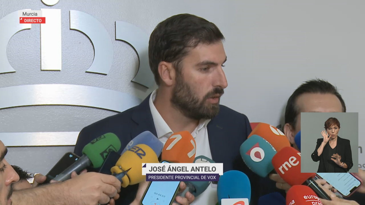 José Ángel Antelo, líder de Vox en la Región de Murcia (foto: La 7)