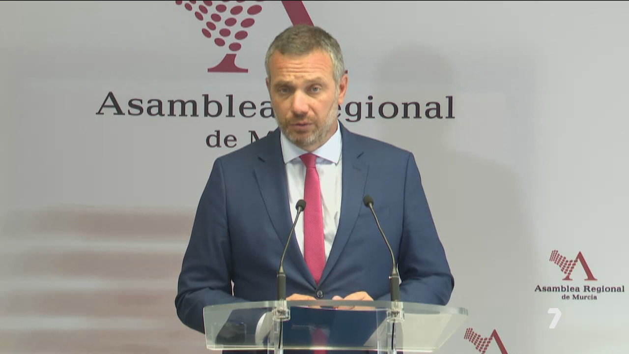 Joaquín Segado, portavoz del Grupo Parlamentario Popular en la Asamblea Regional de Murcia (foto: La 7)