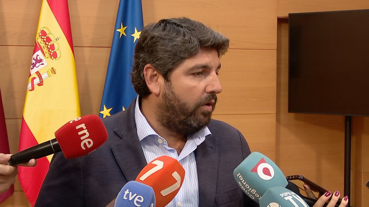 Fernando López Miras muestra su opinión sobre la ley de extranjería que pretende aprobar el Gobierno de España (foto: La 7)