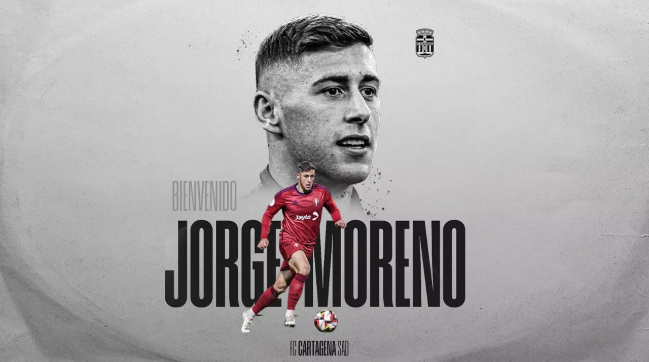 Jorge Moreno, nuevo jugador del FC Cartagena