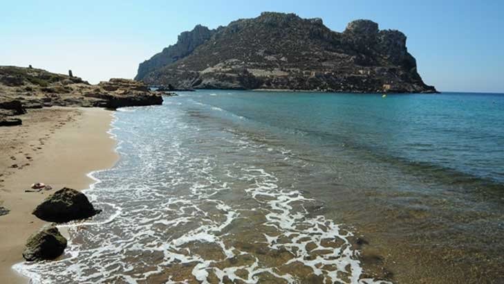 Playa Amarilla, en Águilas