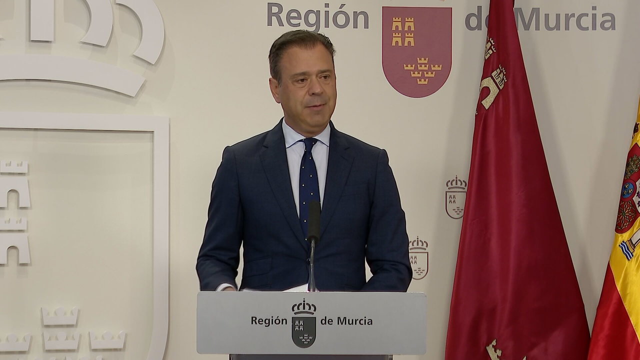 Marcos Ortuño tras la reunión del Consejo de Gobierno (foto: La 7)