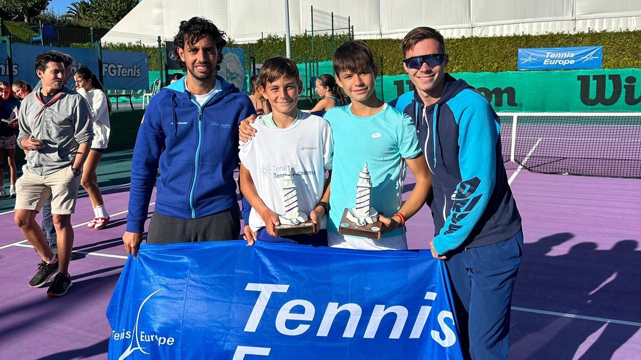 Jaime Alcaraz y Alvaro Marín ganan el Tennis Europe de La Coruña y Pontevedra