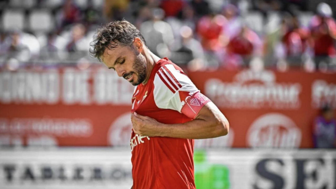 Pedro León, en la victoria del Real Murcia frente al Mérida