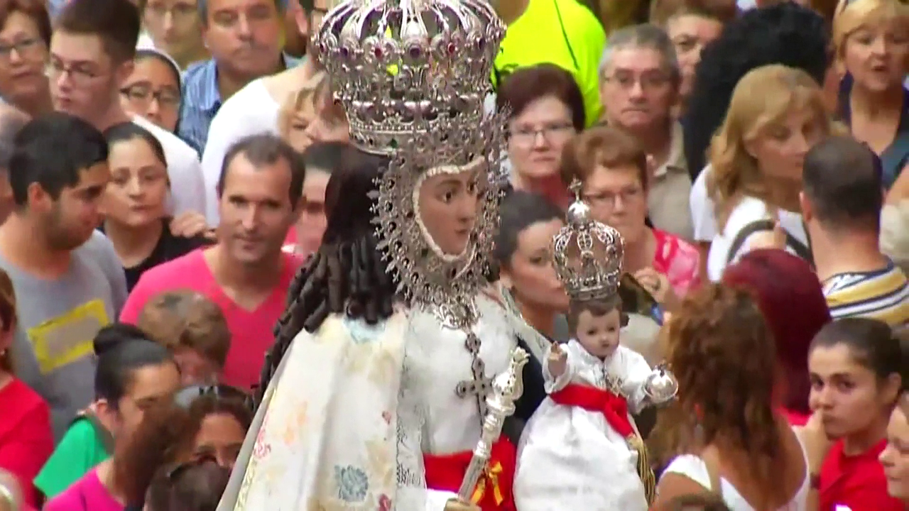 La Virgen de la Fuensanta, patrona de la ciudad de Murcia (foto: La 7)