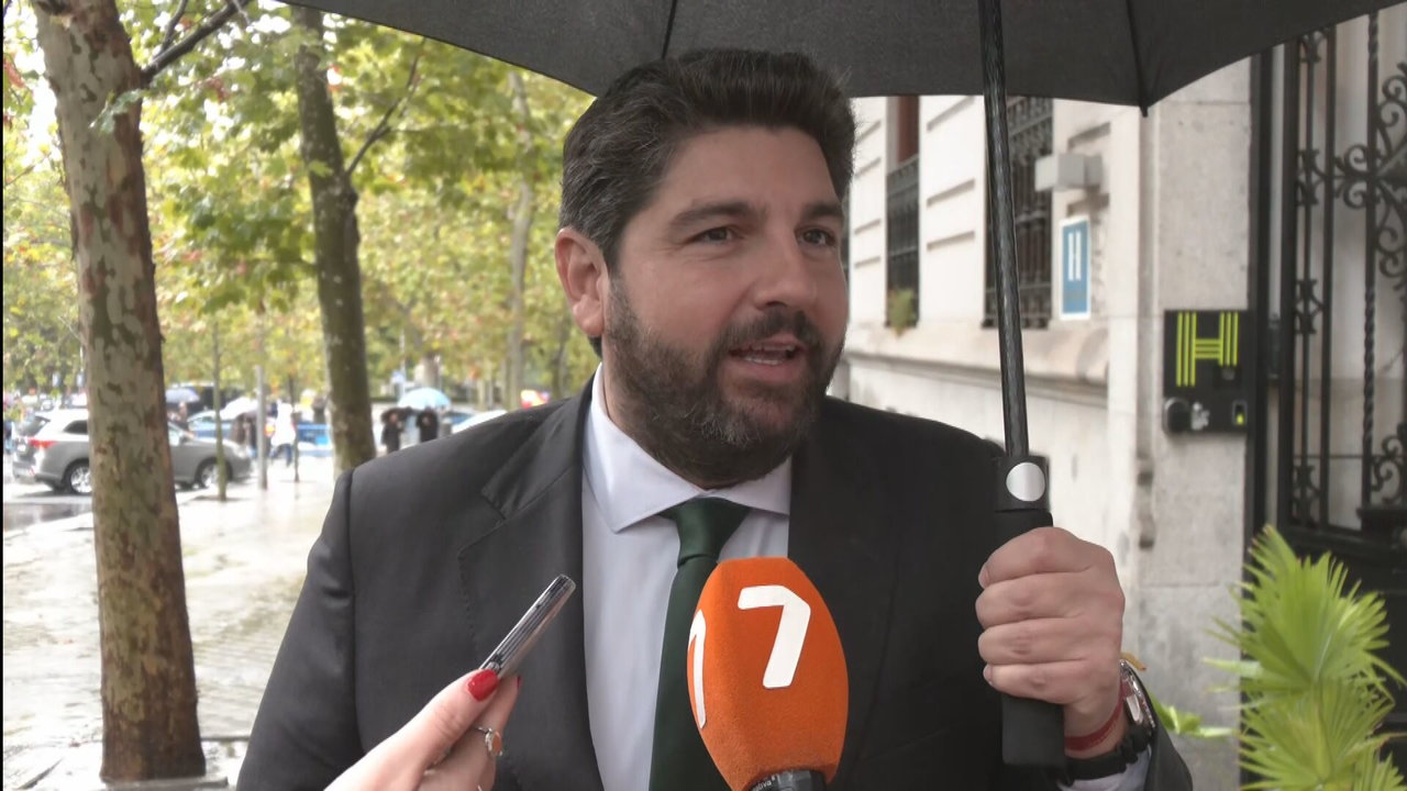 Fernando López Miras en Madrid en el Día de la Fiesta Nacional 2024 (foto: La 7)