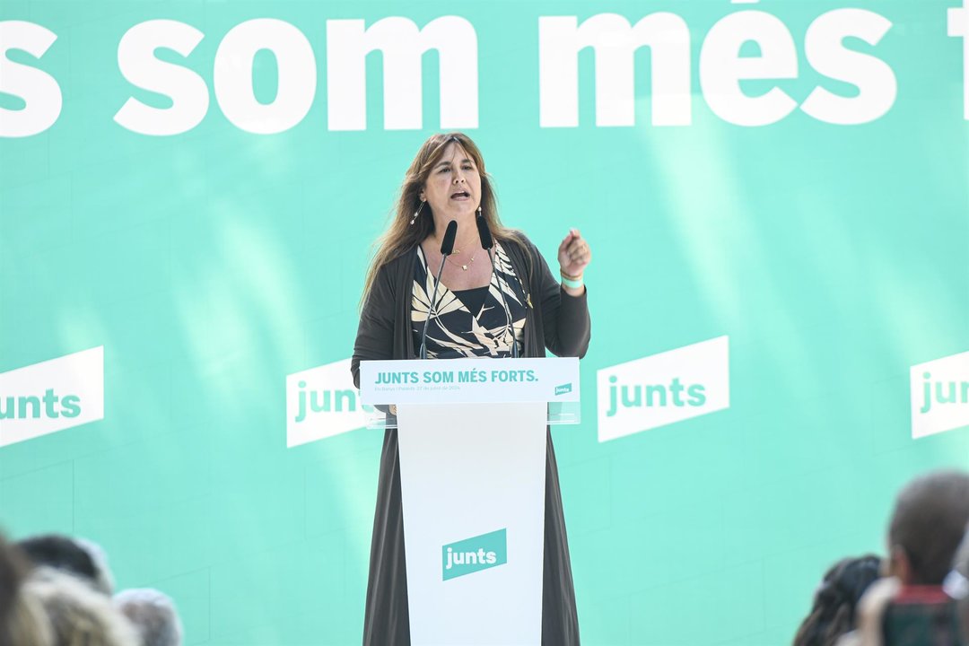 Laura Borrás, en un acto de Junts